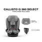 Cybex Callisto G 360 Select Rotating All-in-One Convertible Car Seat - Grey