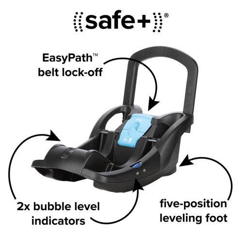 Diono Quantum 4 3-in-1 Travel System with LiteClik®30 R SafePlus® Infant Car Seat - Black Jet