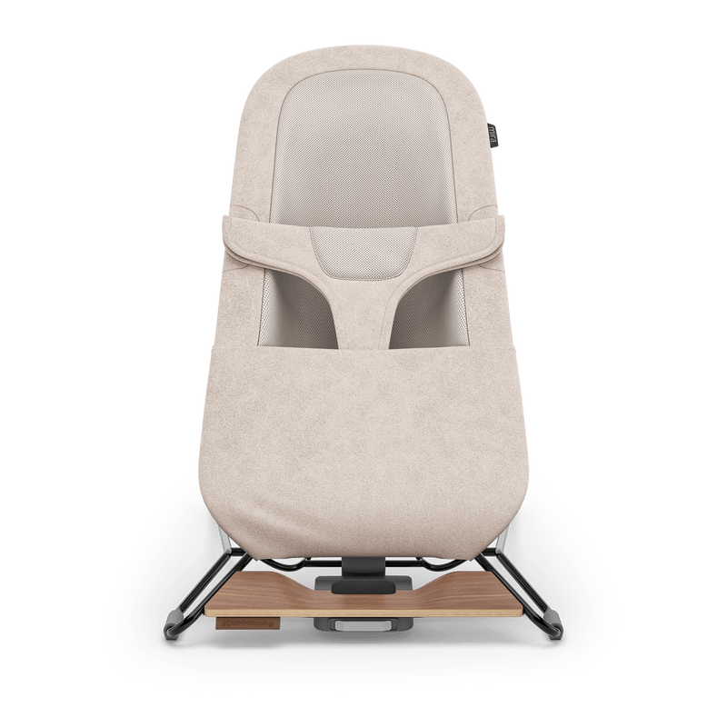 UPPAbaby Mira 2-in-1 Bouncer and Seat - Charlie (Sand Melange / Black Frame / Walnut Wood)