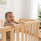 Comfy Cubs Baby Crib for 0 to 3 Years - Natural Wood