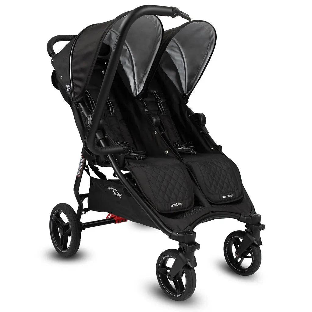 Valco Baby Slim Twin Double Stroller Sport Edition - Raven - Traveling Tikes 