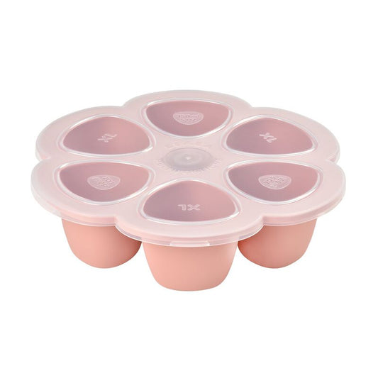 BEABA Multiportions™ 5oz Silicone Tray – Rose.