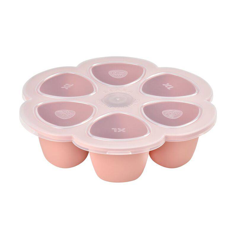 BEABA Multiportions™ 5oz Silicone Tray – Rose - Traveling Tikes 