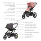 Veer Switch&Jog Luxe Stroller Bundle with Neoprene Kit - Rose Quartz