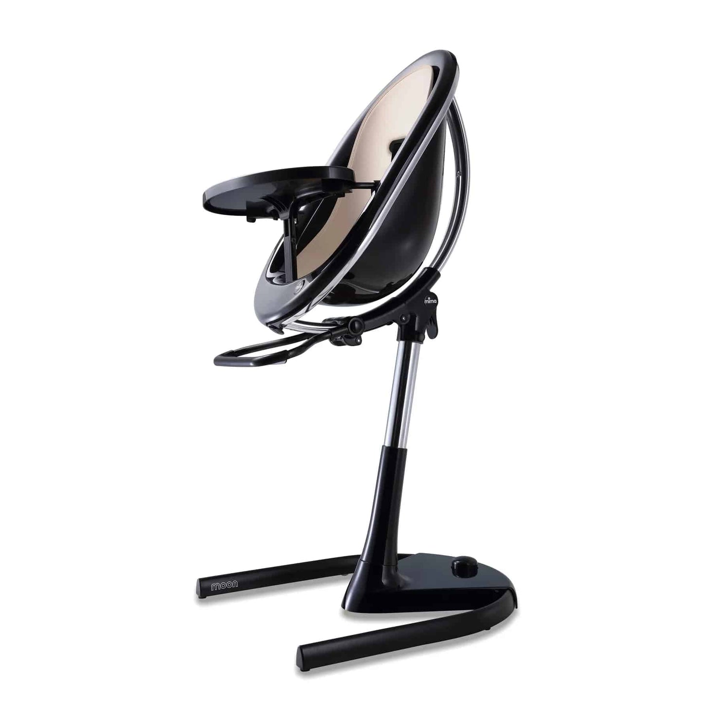 Mima Moon 2G High Chair - Black/Champagne