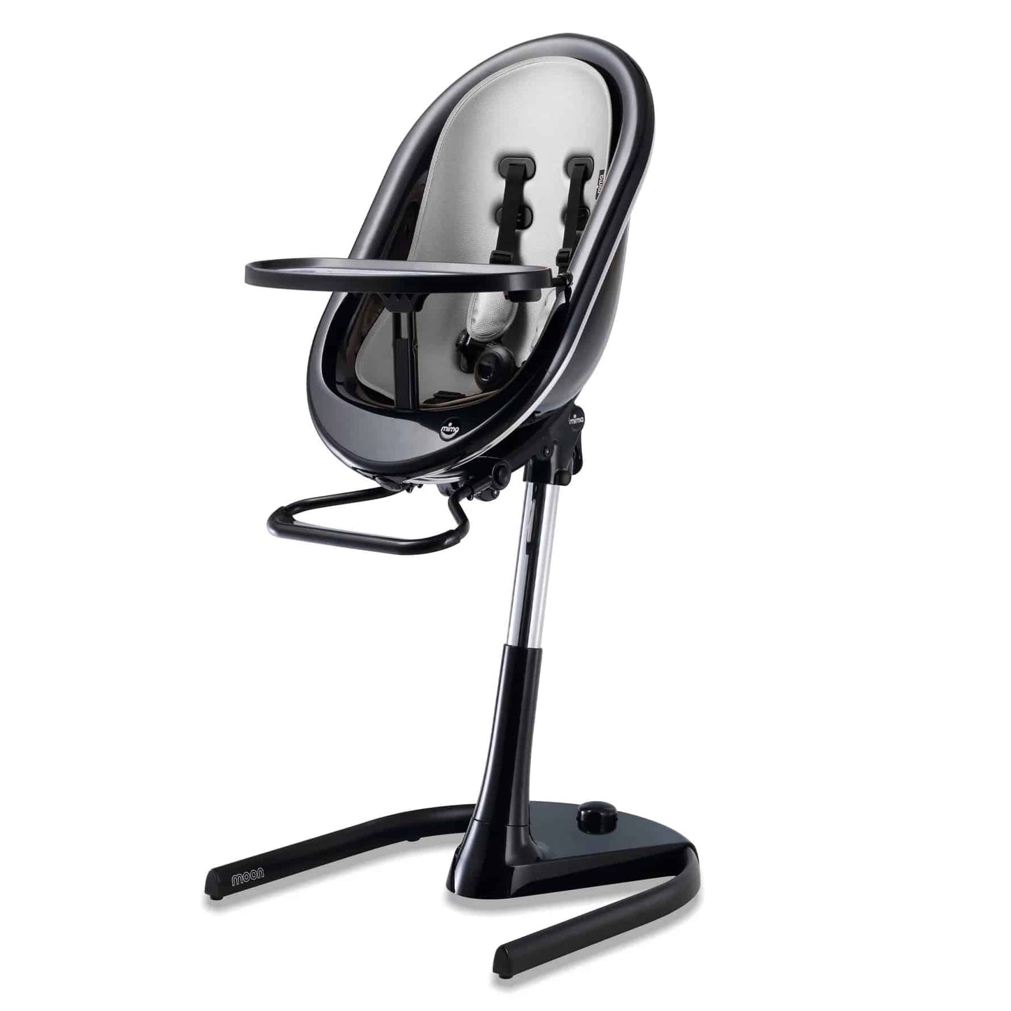 Mima Moon 2G High Chair - Black/Silver