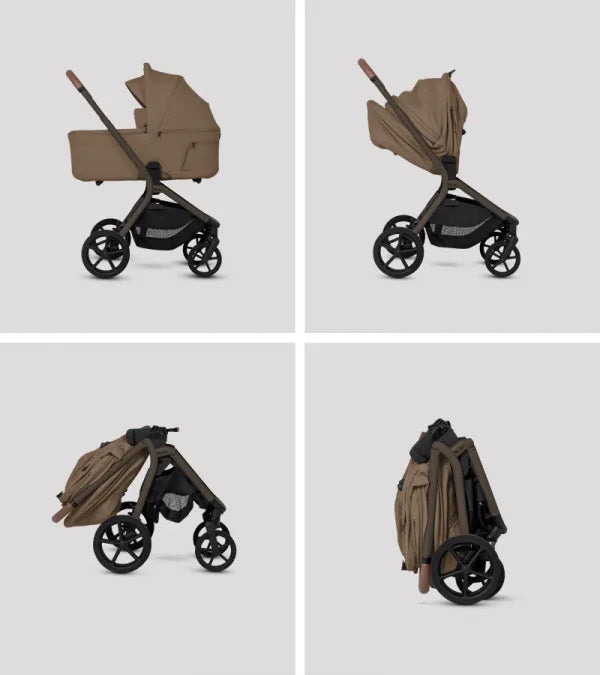 Silver Cross Breez Modular Stroller + Bassinet Bundle - Maple