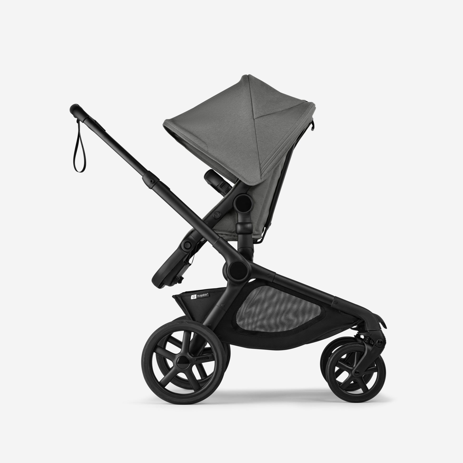 Bugaboo Kangaroo Complete - Black/Moon Grey-Moon Grey