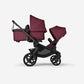 Bugaboo Kangaroo Tandem Complete - Black/Dark Cherry