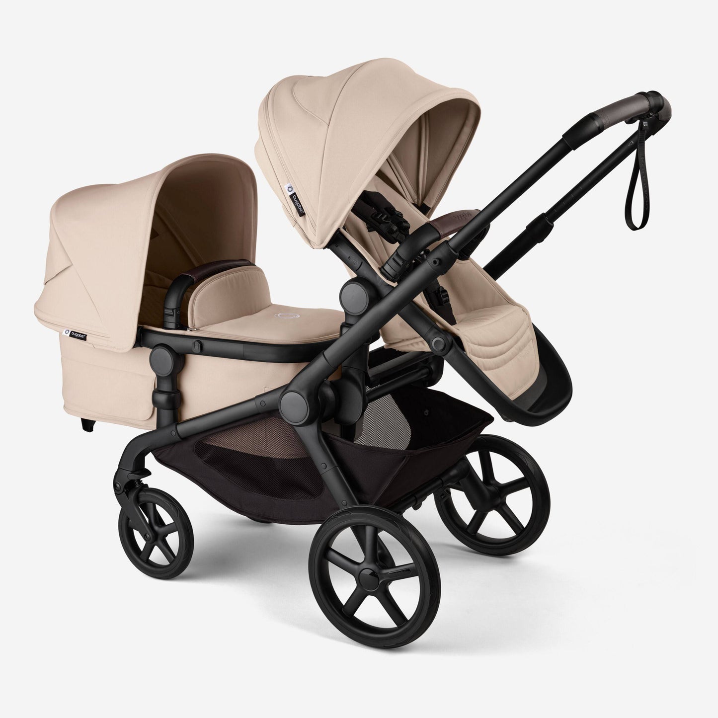 Bugaboo Kangaroo Tandem Complete - Black/Desert Taupe