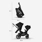 Bugaboo Kangaroo Tandem Complete - Black/Midight Black