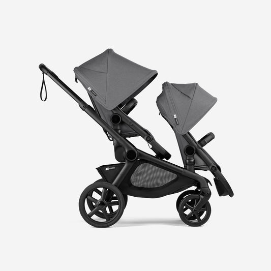 Bugaboo Kangaroo Tandem Complete - Black/Moon Grey