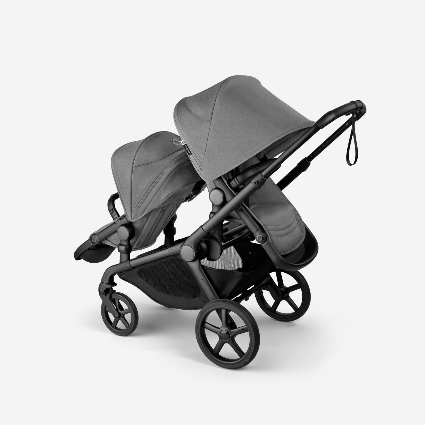 Bugaboo Kangaroo Tandem Complete - Black/Moon Grey