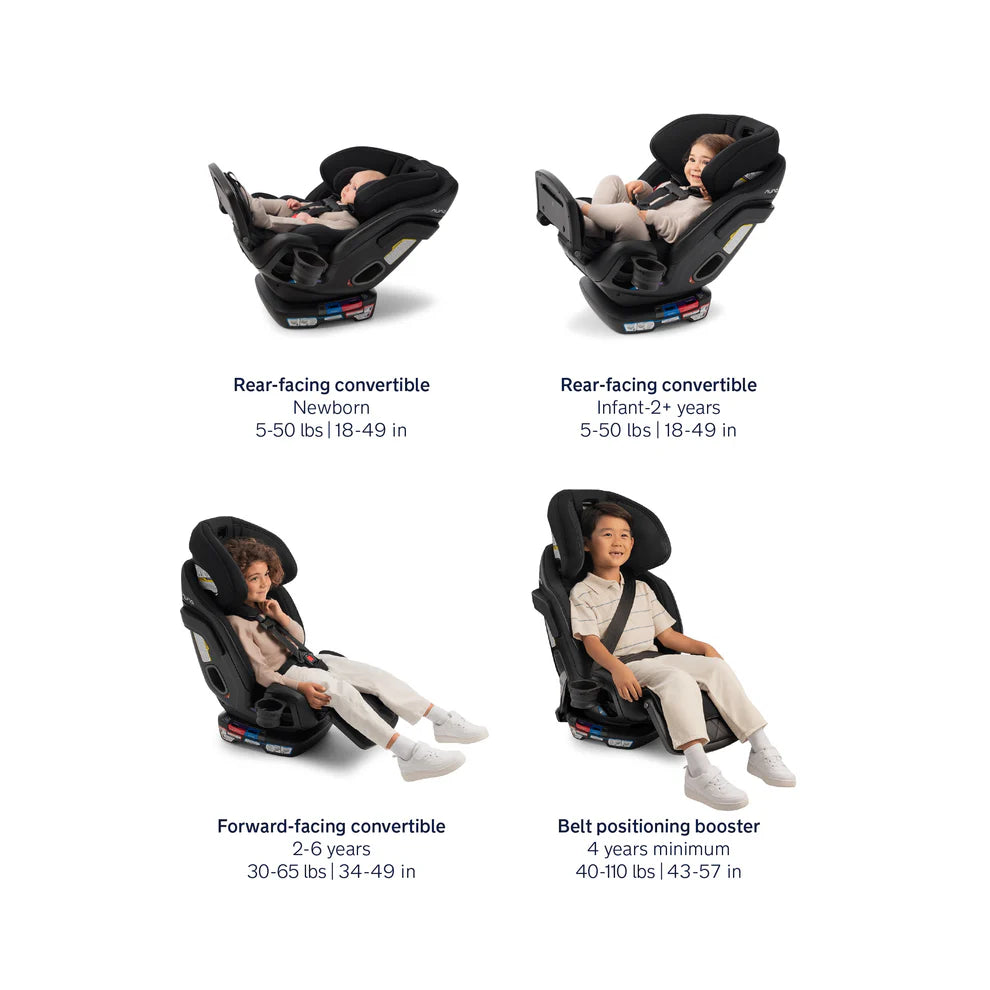 Nuna EXEC Next All-In-One Convertible Car Seat - Caviar