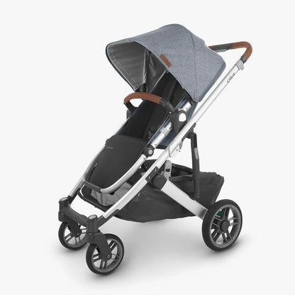 UPPAbaby Cruz V2 Stroller - Gregory (Blue Melange/Silver/Saddle Leather) 0420-CRZ-NA-GRG