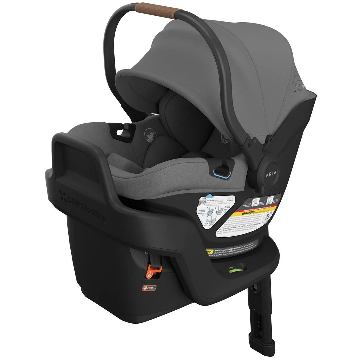 UPPAbaby Aria V2 Lightweight Infant Car Seat - Greyson (Charcoal Melange) 1002-ARI-US-GRE