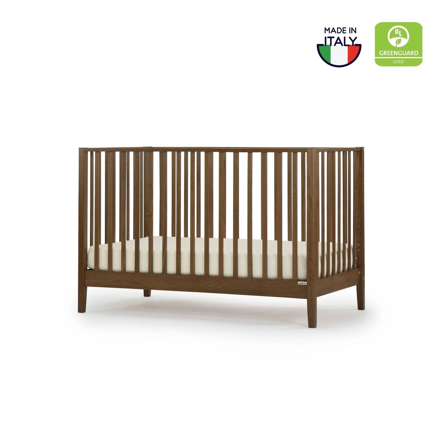 Dadada LaLa 3-in-1 Convertible Crib - Walnut