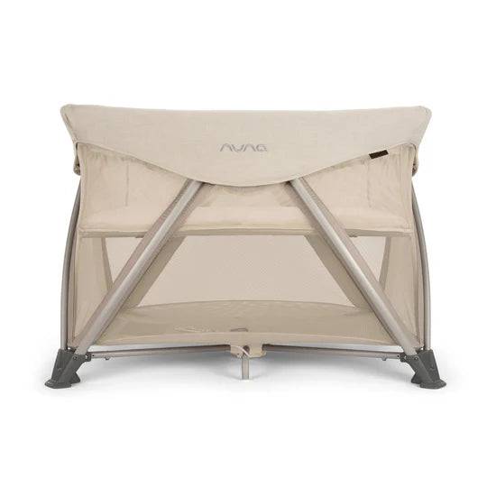 Nuna SENA Aire Playard with Zip-Off Bassinet + Changer (One Box) - Biscotti