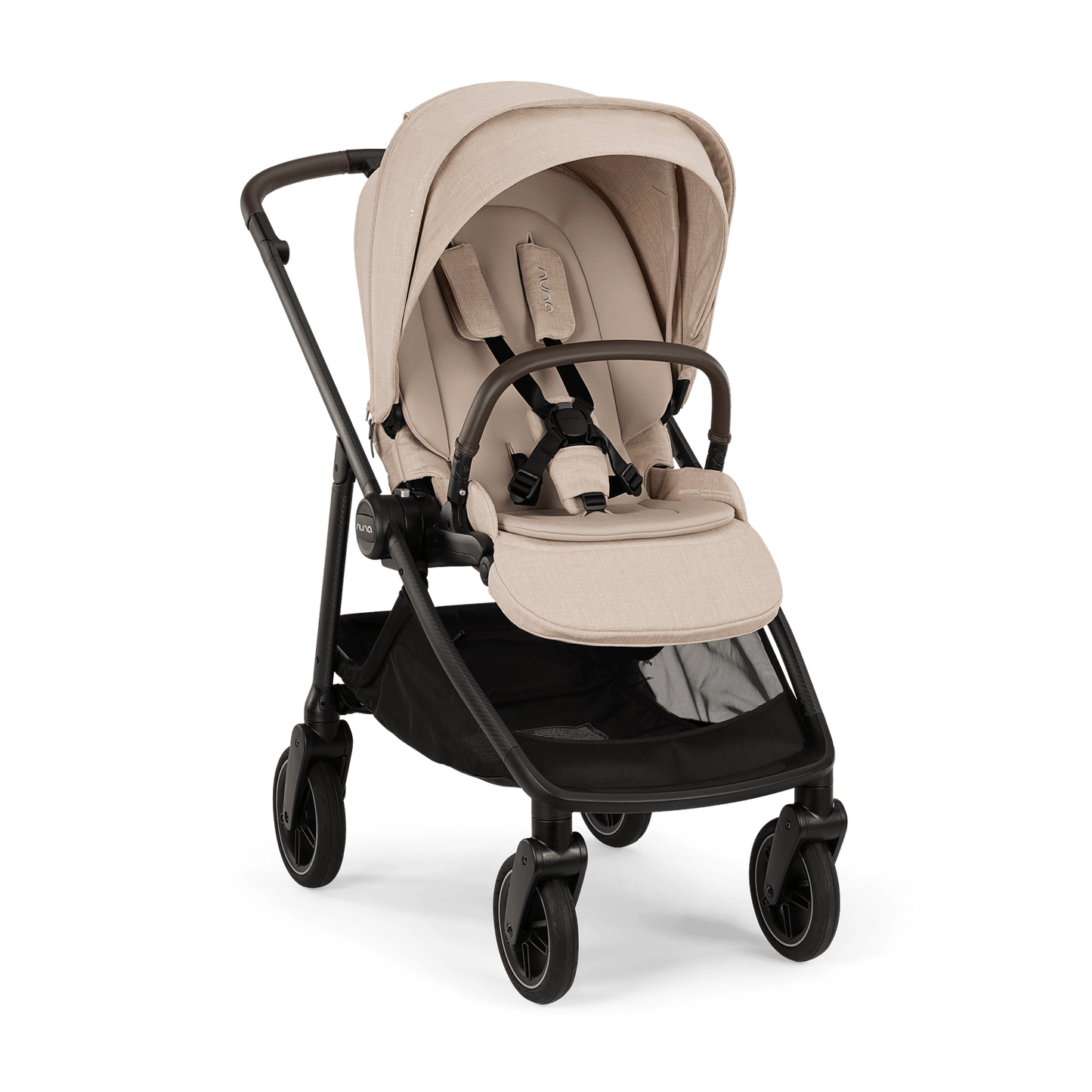 Nuna SWIV Stroller | 360° Swivel Wheels - Biscotti