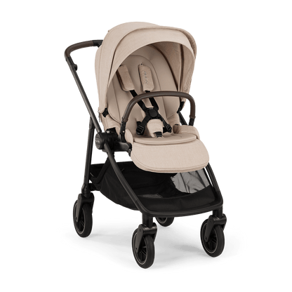 Nuna SWIV Stroller | 360° Swivel Wheels - Biscotti