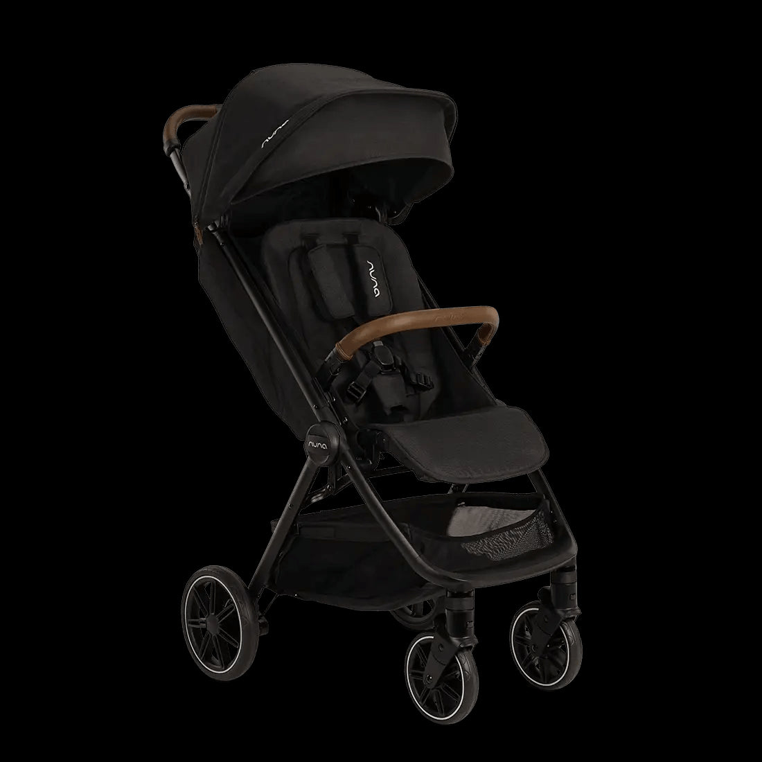 Nuna TRVL LX Self-Folding Compact Stroller - Caviar ST18100CVR