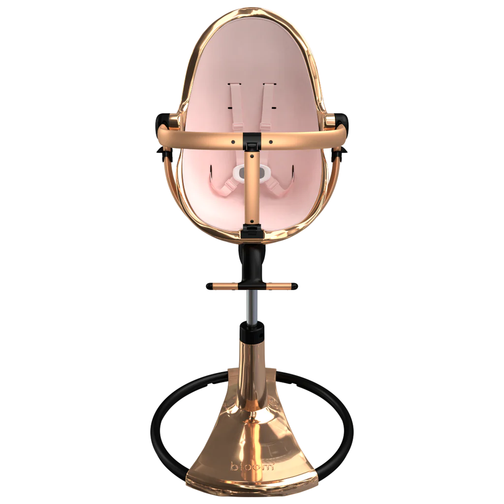 Bloom Fresco Rose Gold Base High Chair-Rosewater