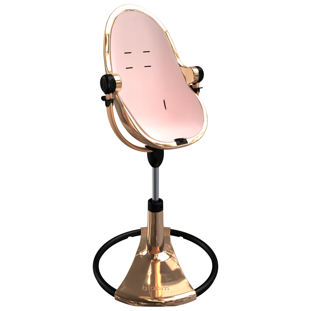 Bloom Fresco Rose Gold Base High Chair-Rosewater