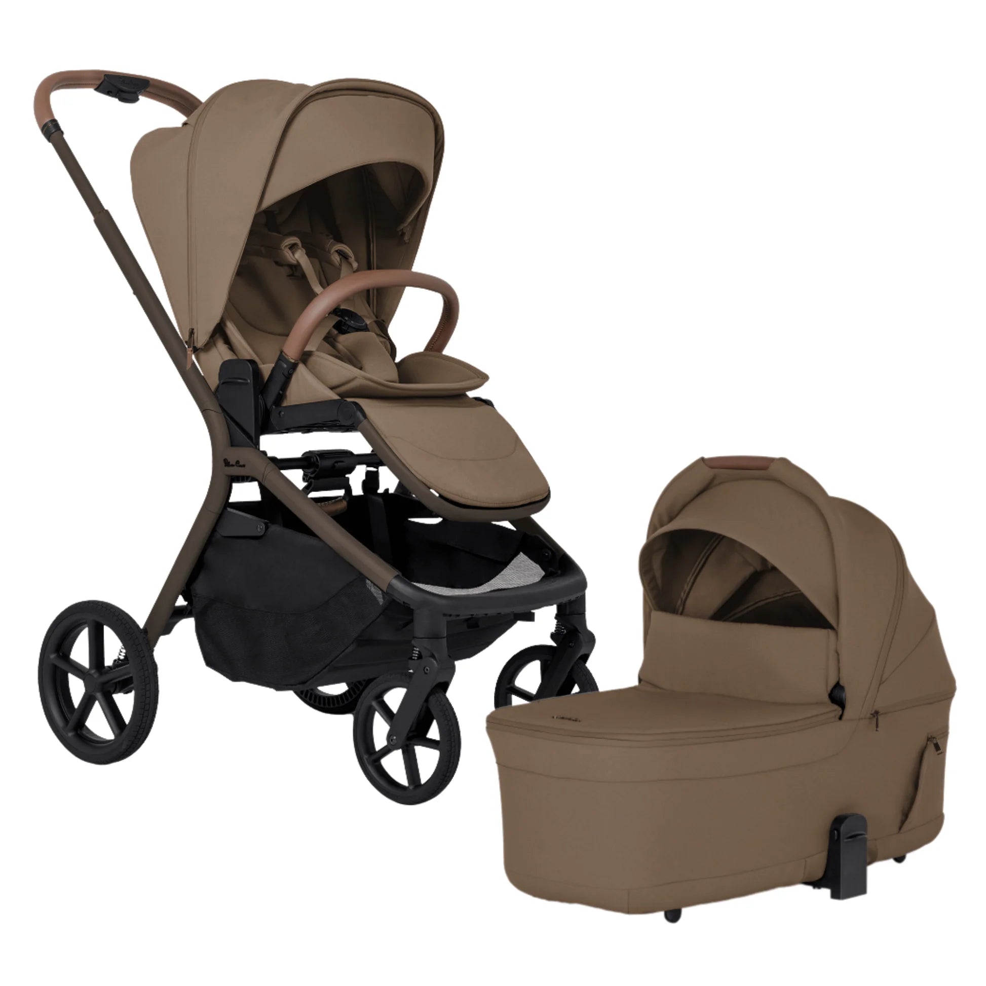 Silver Cross Breez Modular Stroller + Bassinet Bundle - Maple SX2349-MPBNDL