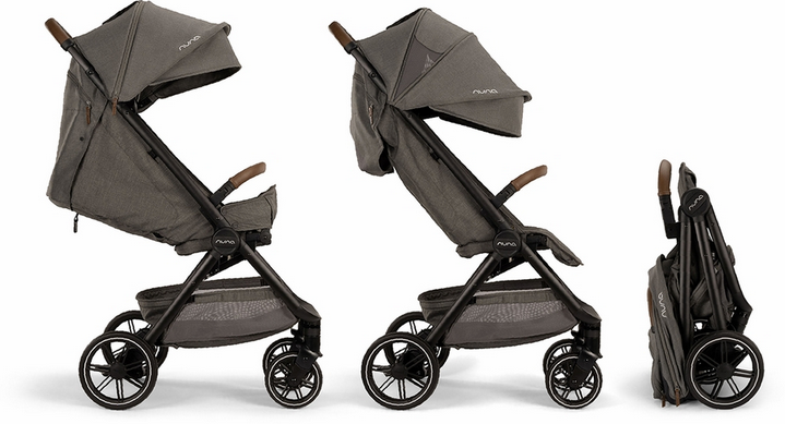 Nuna TRVL LX Self-Folding Compact Stroller - Granite - Traveling Tikes 