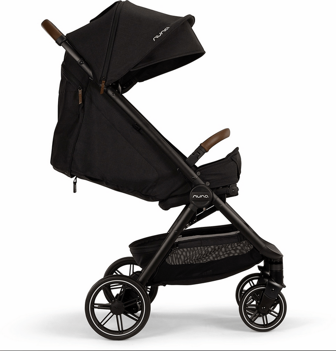 Nuna TRVL LX Self-Folding Compact Stroller - Caviar