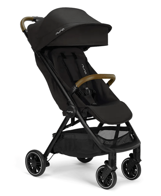 Nuna TRVL Self-Folding Compact Stroller - Caviar - Traveling Tikes 