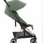 Cybex COYA Compact Stroller - Rose Gold / Leaf Green - Traveling Tikes 