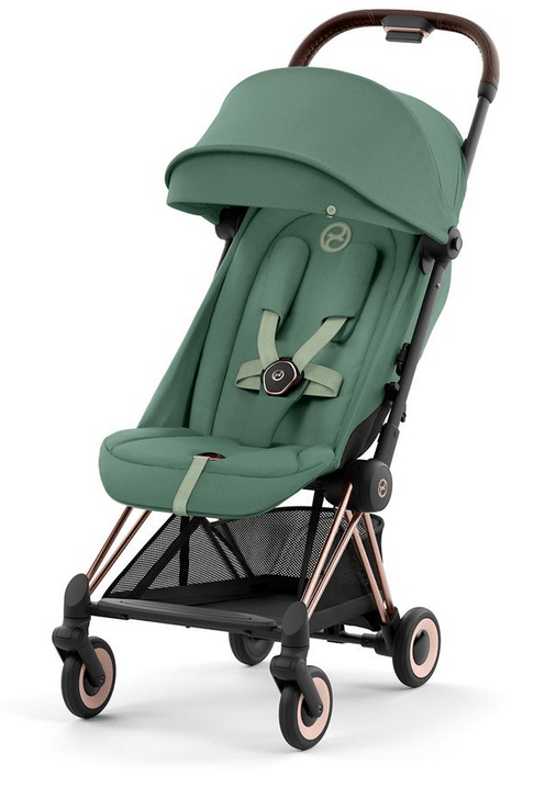 Cybex COYA Compact Stroller - Rose Gold / Leaf Green