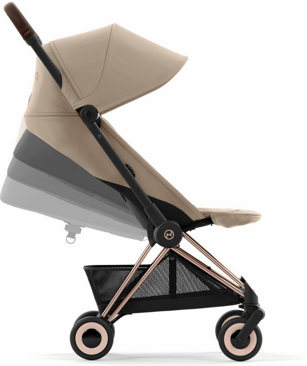 Cybex COYA Compact Stroller - Rose Gold / Cozy Beige