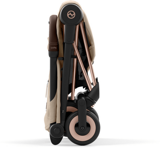 Cybex COYA Compact Stroller - Rose Gold / Cozy Beige