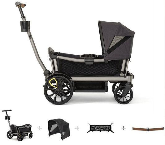 Veer Cruiser City XL Stroller Wagon Essentials Bundle - Grey