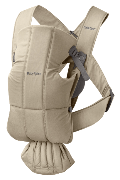 Baby Bjorn Baby Carrier Mini Cotton - Beige Woven