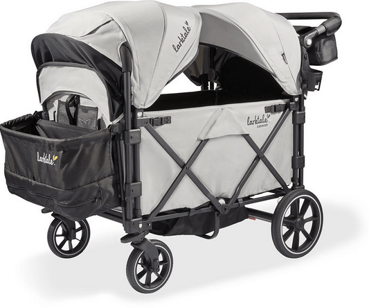 Larktale Caravan Quad (4 Seater) Stroller Wagon - Avalon Gray