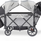 Larktale Caravan Quad (4 Seater) Stroller Wagon - Avalon Gray.