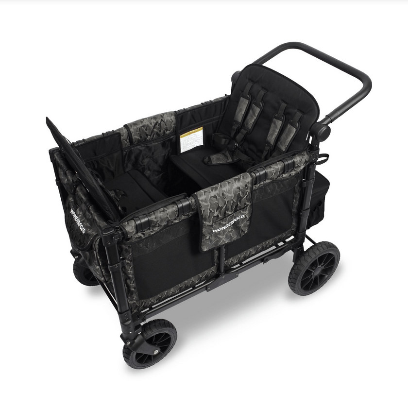 WonderFold W4 Luxe (W4S 2.0) (4 Seater) Stroller Wagon - Shadow Green Camo