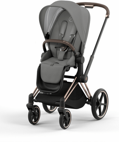 Cybex Priam 4 Stroller (One Box) - Rose Gold / Brown / Soho Grey 521004137