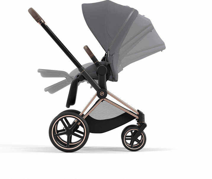 Cybex Priam 4 Stroller (One Box) - Rose Gold / Brown / Soho Grey