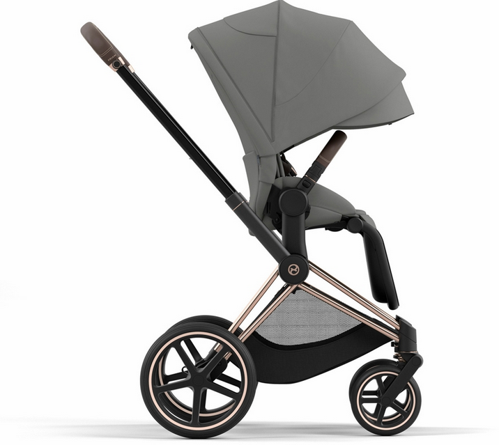 Cybex Priam 4 Stroller (One Box) - Rose Gold / Brown / Soho Grey