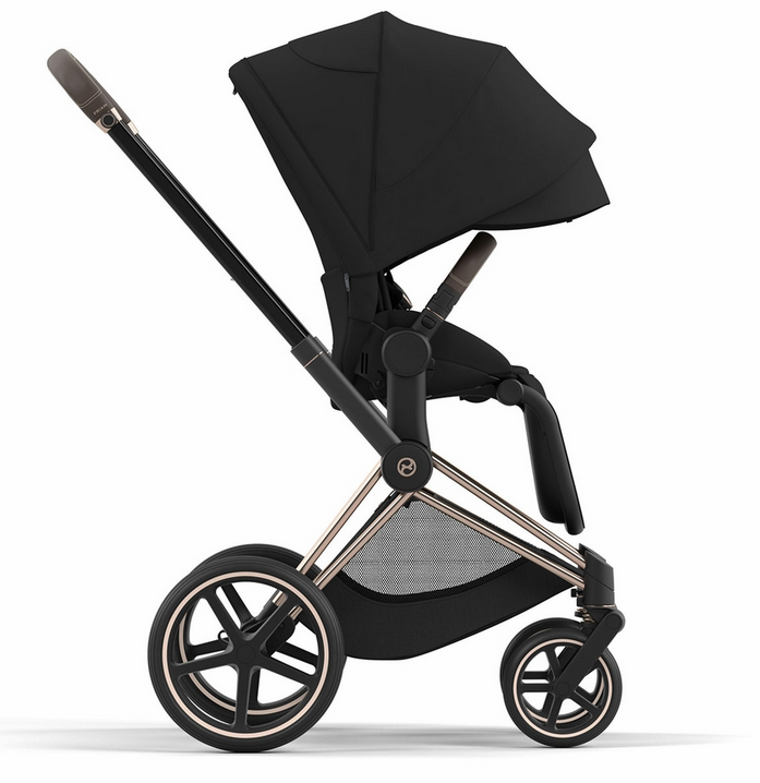 Cybex Priam 4 Stroller (One Box) - Rose Gold / Brown / Deep Black