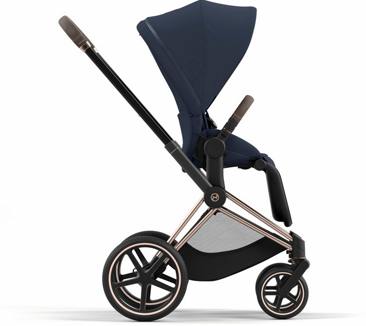 Cybex Priam 4 Stroller (One Box) - Rose Gold / Brown / Nautical Blue