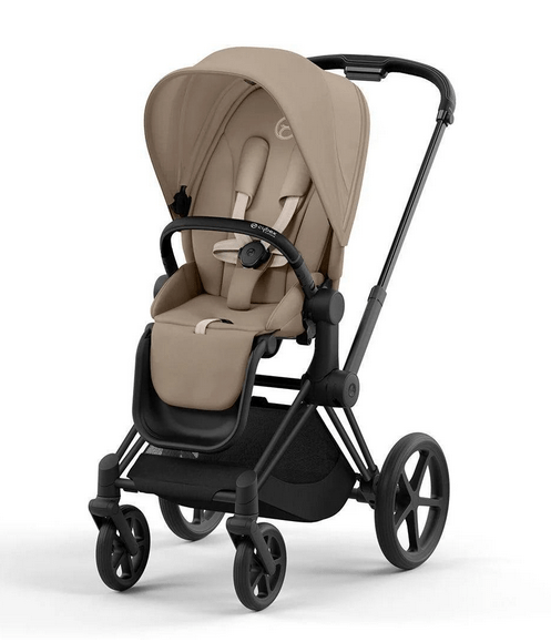 Cybex ePriam Stroller - Matte Black/Cozy Beige