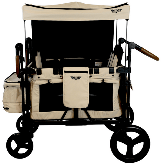 Keenz XC Luxury Comfort (2 Passenger) Stroller Wagon - Mocha