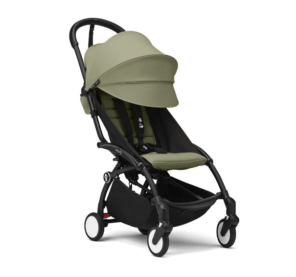 Stokke YOYO3 Ultra Compact 6+ Stroller (One Box) - Black / Olive - Traveling Tikes 