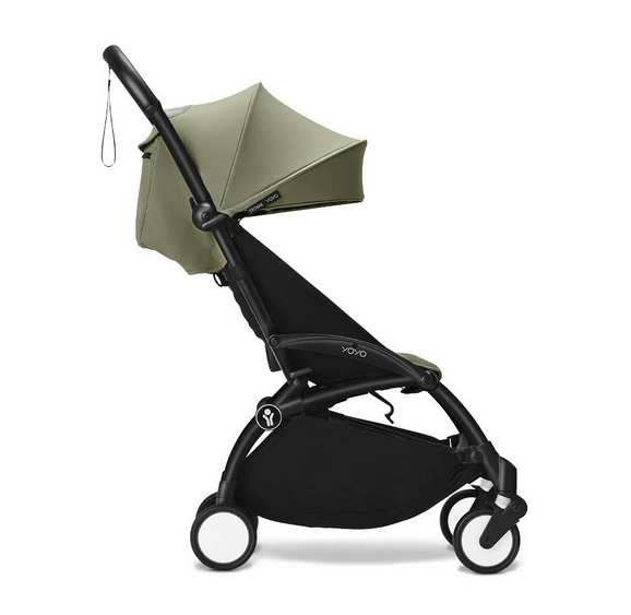 Stokke YOYO3 Ultra Compact 6+ Stroller (One Box) - Black / Olive - Traveling Tikes 