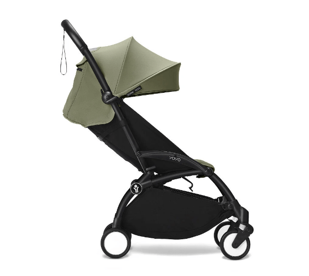 Stokke YOYO3 Ultra Compact 6+ Stroller (One Box) - Black / Olive - Traveling Tikes 